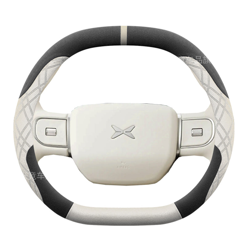 2026 XPeng X9/P7/G7/G6/P7 Sükan çarxı örtüyü, zamşa ilə örtülmüş, qış üçün təhlükəsiz, sürüşməyən daxili bəzək.