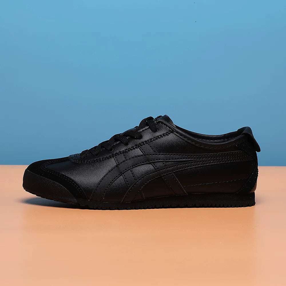 Klassik Kuijia Mexi 66 Tiger Zolaqlı Yapon Stilində Kişilər və Qadınlar üçün Sürüşkən Dəri Ayaqqabılar, Agande Təlim Ayaqqabıları