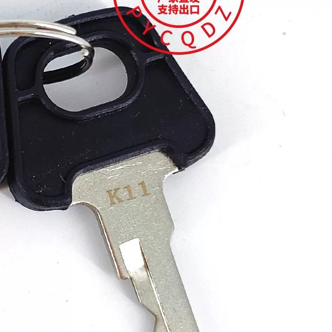 Compatible with BYD K11 ignition switch, electric forklift, T20 pallet truck key starter, electric lock cylinder head