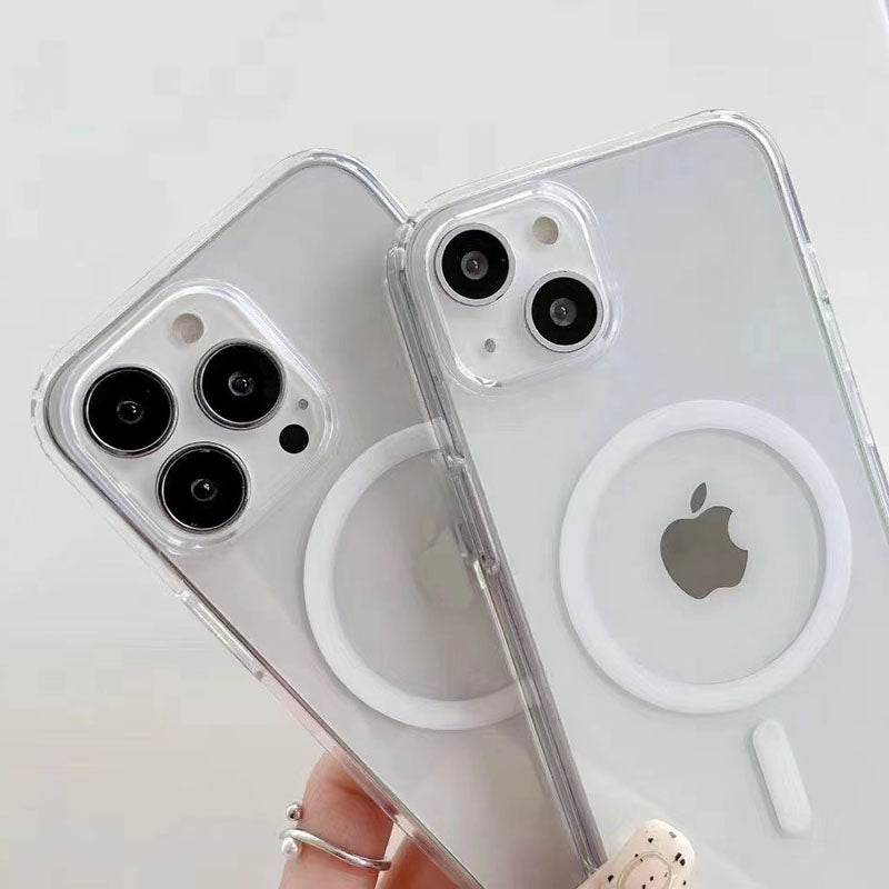 iPhone15 mobil telefon qutusu üçün uyğundur, Apple 11 şəffaf 16/17pro maqnit qutusu 12/14 yumşaq qutu 13promax/xr/xsmax lens böyük dəlikli yıxılmağa qarşı qoruyucu örtük sadə 13