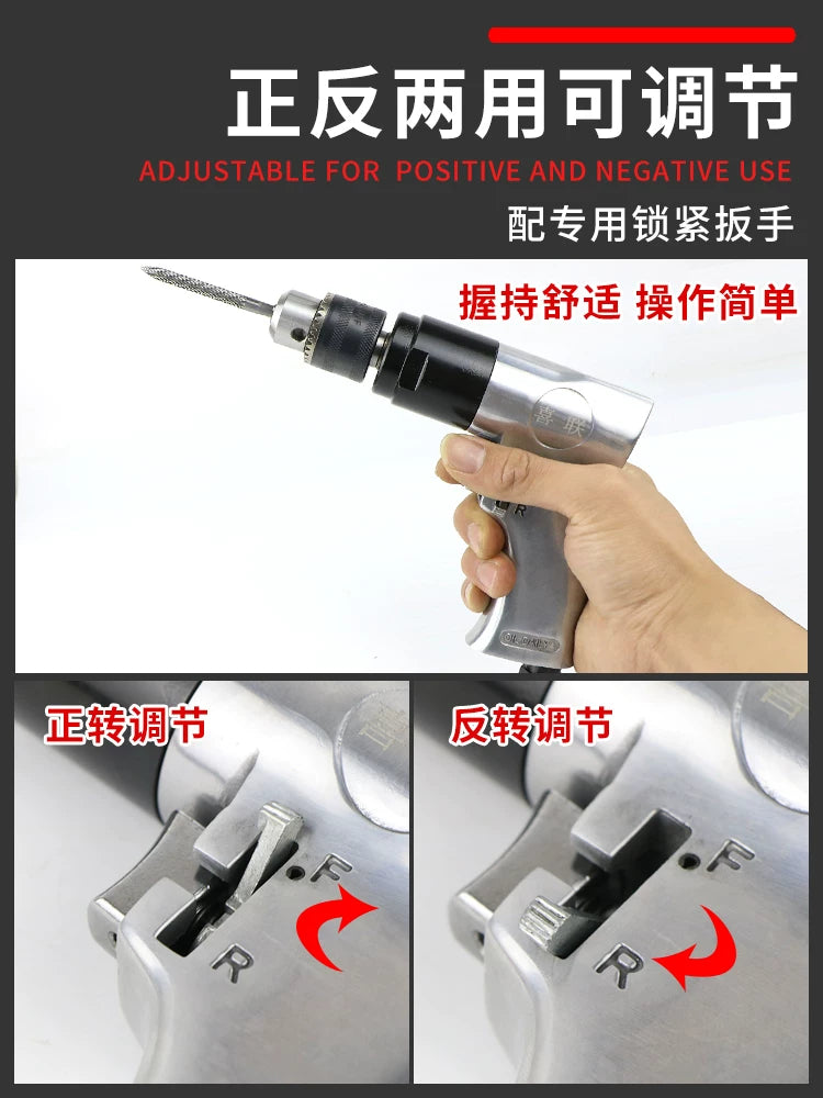 Göbələk formalı təkər təmiri üçün hava qazması, Shengfa fabrikinin orijinal məhsulu, aşağı sürətli üyüdücü hava qazması, irəli və geri fırlanma, 3 mm-lik təkər təmiri aləti.