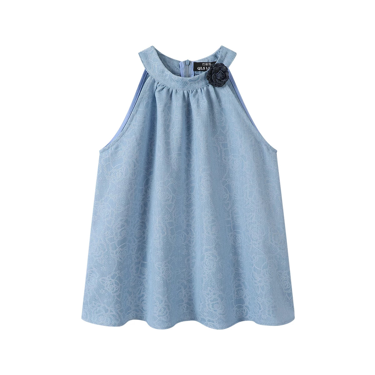 Chorlisa qadınlar üçün qolsuz yedəkli yüksək səviyyəli bluza, fransız şık üslubunda, üçölçülü çiçəkli üçölçülü yay topu, tamamilə möhtəşəm və gözəldir.