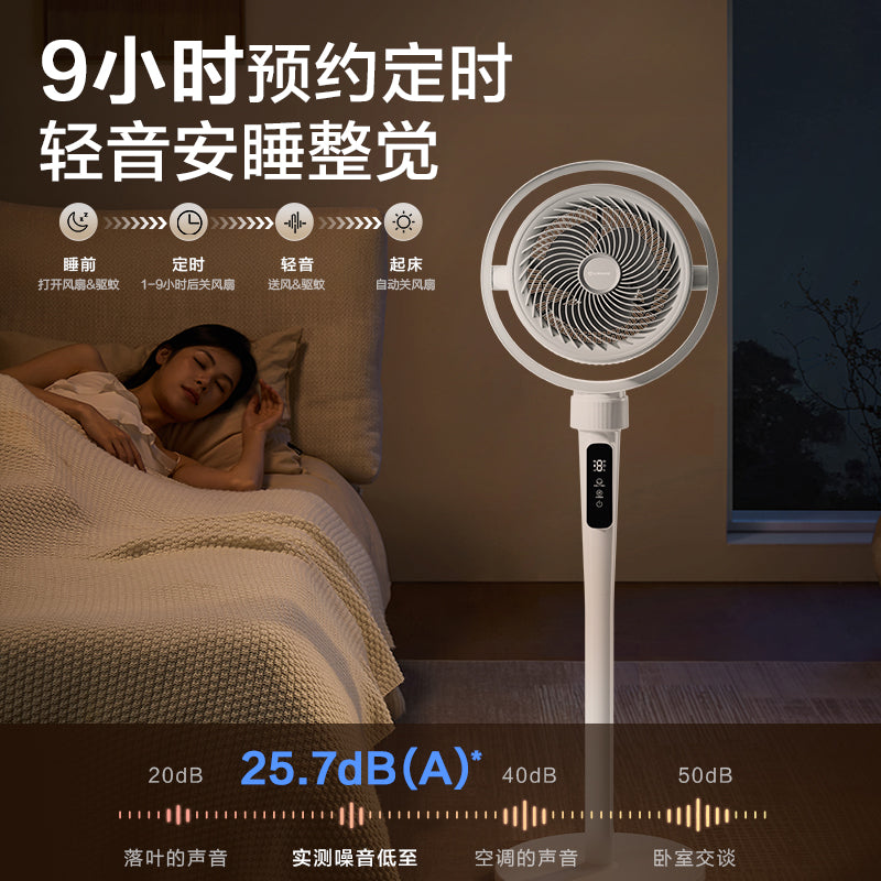 Airmate hava dövranı ventilyatoru məişət elektrik ventilyatoru döşəmədə dayanan uzaqdan idarəetmə güclü külək səs işığı ağcaqanad kovucu Tayvan RD253