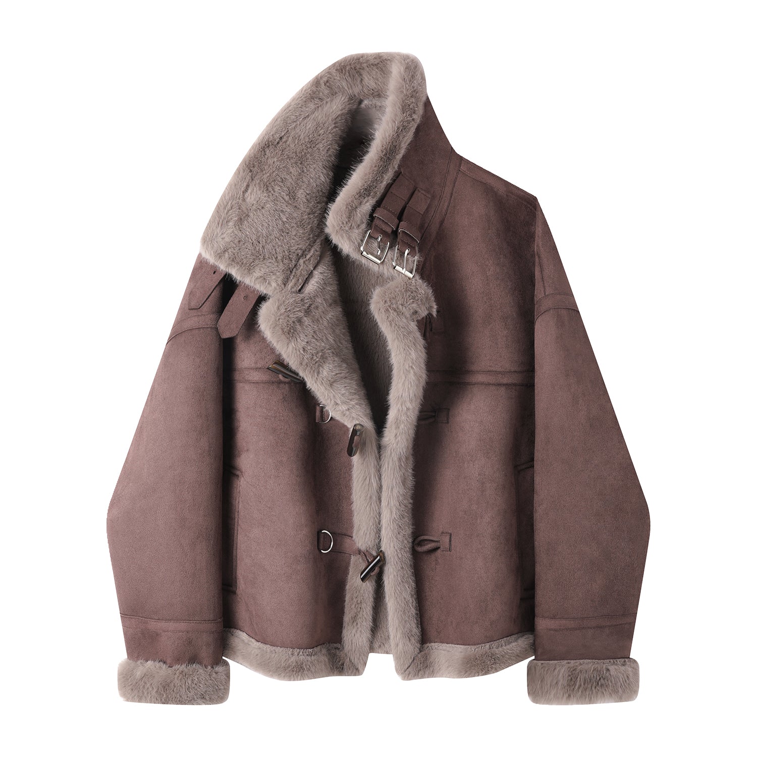 Cholisa-nın qadınlar üçün dəbli və populyar Chanel üslublu zamşa gödəkçəsi, payız və qış üçün mükəmməldir, dovşan xəzinə və motosikletlə inteqrasiya olunmuş dizayna malikdir.