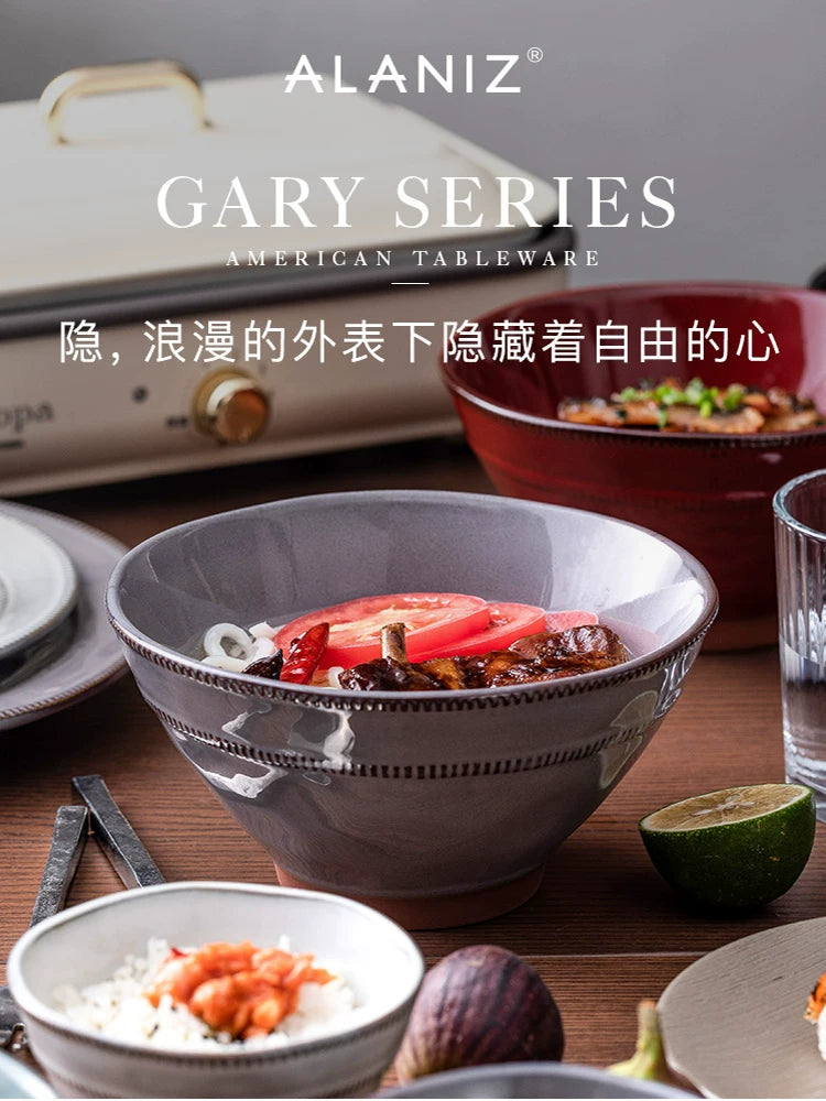 alaniz asqılı rəngli gizli ramen qabı məişət şorba qabı bambuk papaq qabı böyük kasa keramika qabı yapon əriştə qabı qab-qacaq düyü qabı