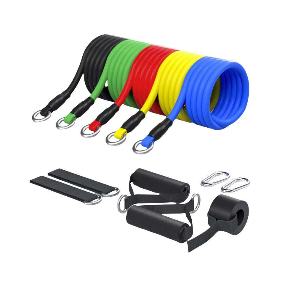 Çoxfunksiyalı fitness elastik bant gücü təlimi çəkmə bandı müqavimət bandı sinə əzələsi avadanlığı kişi ev elastik ipi