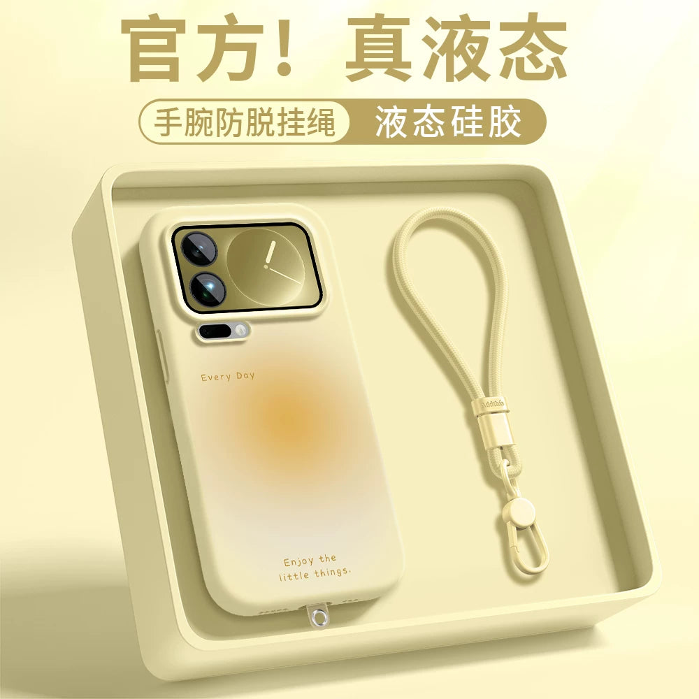 Xiaomi 17pro mobil telefon qutusu üçün uyğundur, yeni 17promax hər şey daxil olmaqla düşməyə qarşı 15pro lanyard 14 kreativ və 15 silikon gözəl görünən ultra yüksək səviyyəli niş 17max qadın qoruyucu örtüyü
