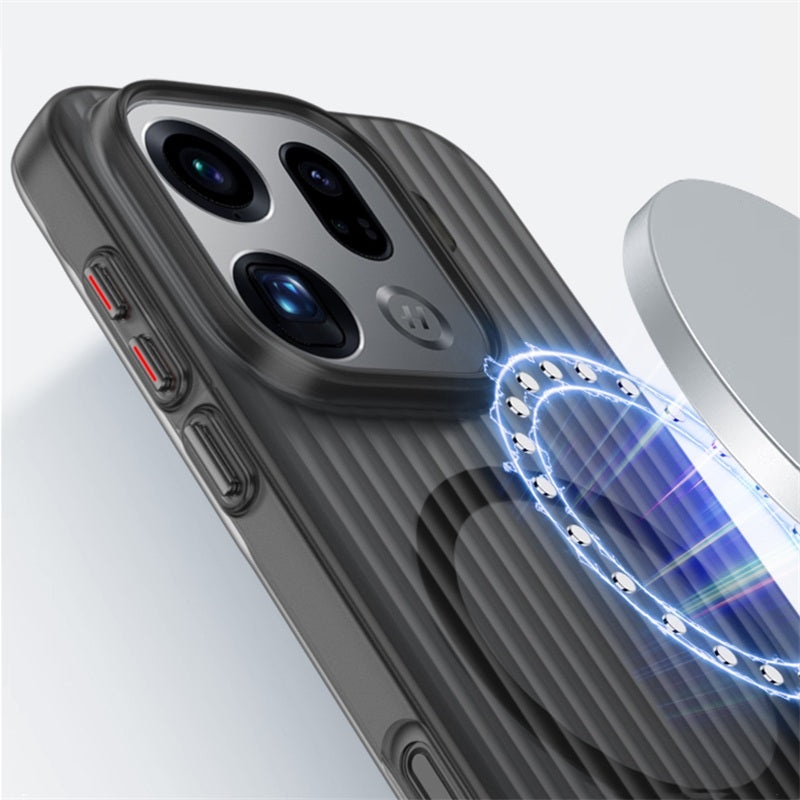 Qana findx9pro mobil telefon qutusuna tətbiq olunur yeni findx8ultra ultra nazik Findx8s+ büzməli magsafe maqnit findx9s şaxtalı şəffaf oppo kişilər və qadınlar yüksək səviyyəli sərt qabıq