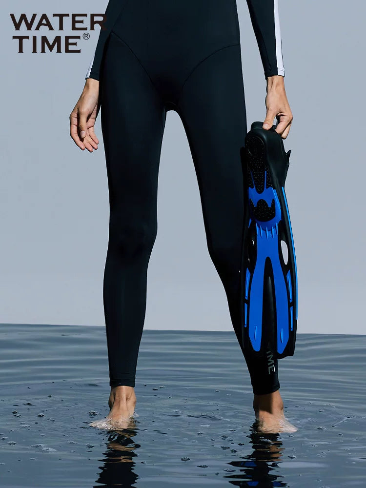 WaterTime üzgəcləri dalğıc şnorkel üzgəcləri pulsuz dalış uzun üzgəcləri ördək üzgəcləri üzgüçülük məşqi sərbəst stil avadanlığı - 2