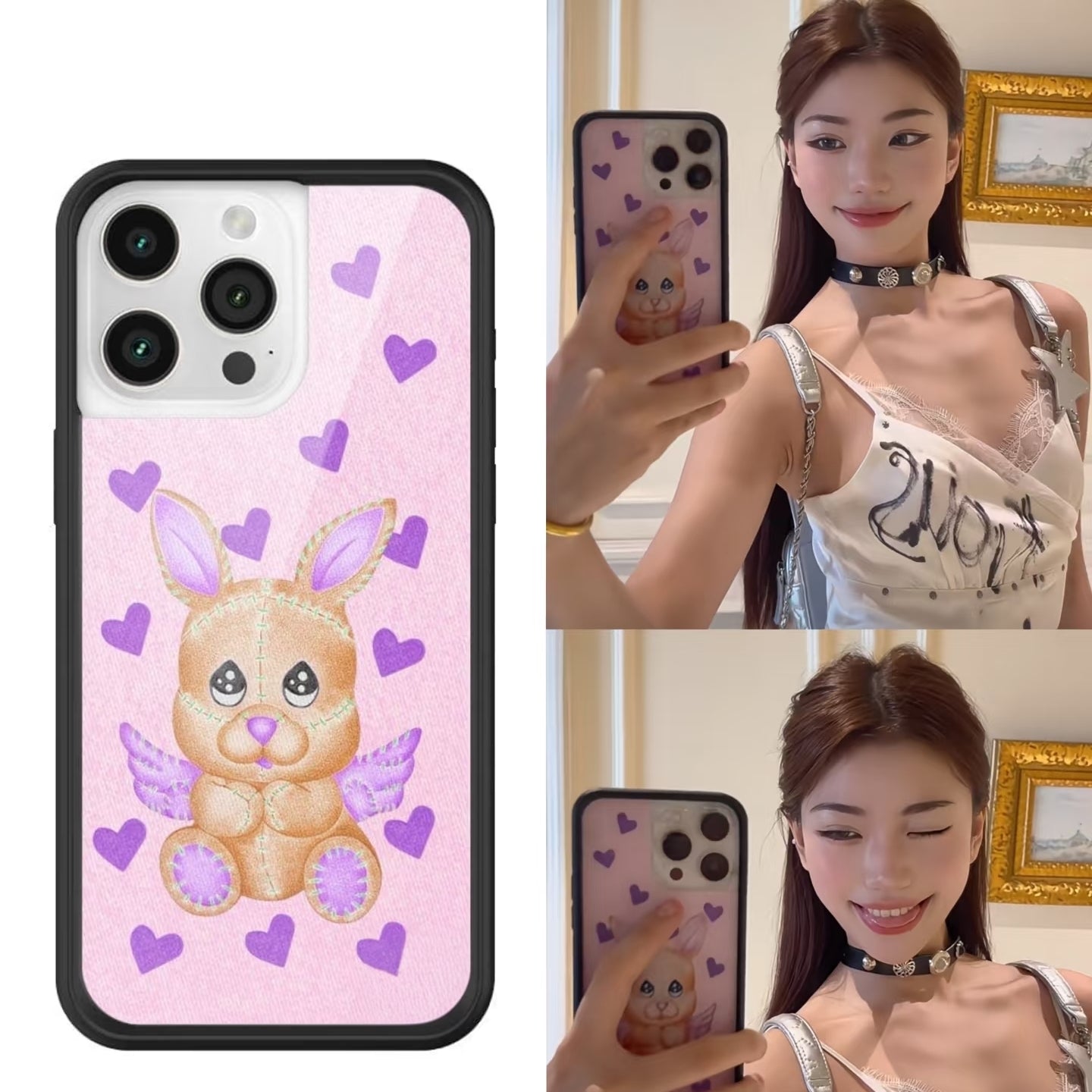 WF cib telefonu qutusu sarı rəngli tam üslublu Kensington moda dodaq çapı mobil telefon qutusu iPhone15/14/13ProMax/plus Apple 16Pro Avropa və Amerika modası yıxılmağa qarşı qoruyucu örtük 17