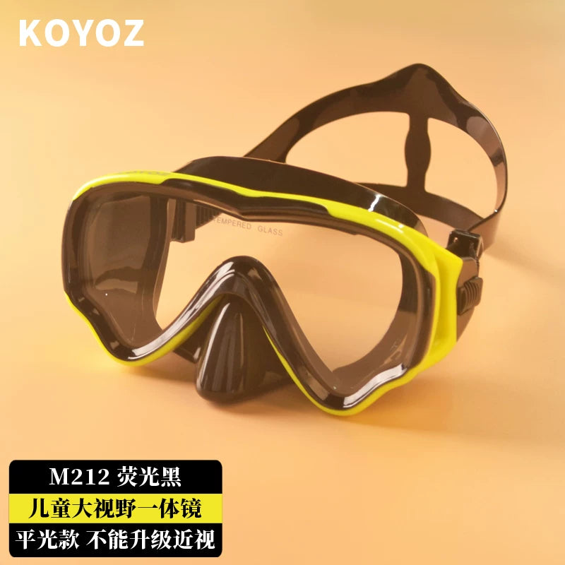 Dalğıc eynəkləri duman əleyhinə snorkeling ağciyər maskası örtüyü miyopiya dərin dalğıc burnunun qorunması inteqrasiya olunmuş böyük çərçivəli üzgüçülük eynəkləri avadanlığı