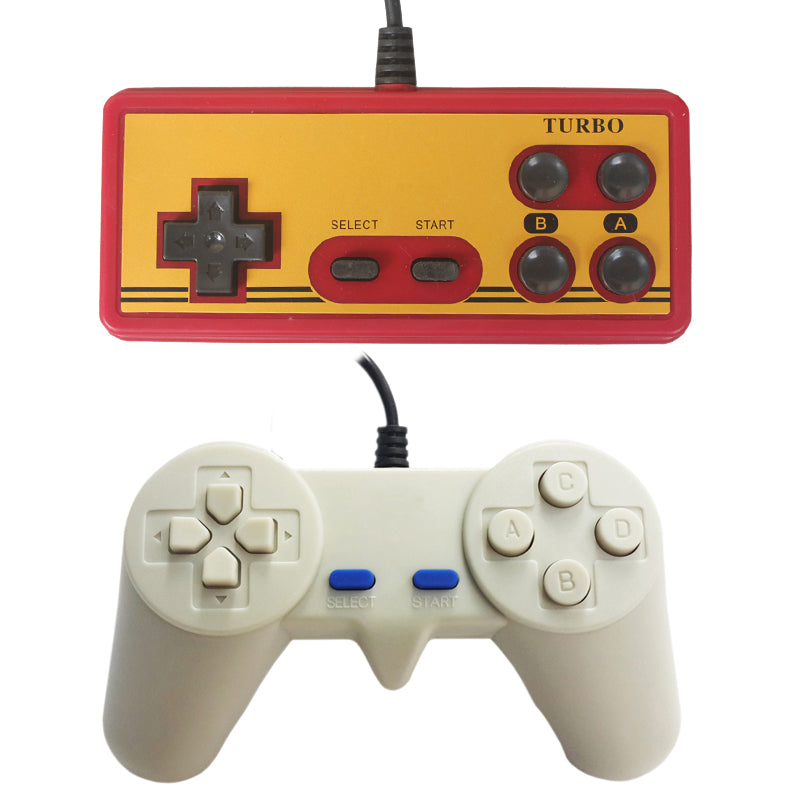 Oyun nəzarətçisi pc qırmızı və ağ maşın FC nostalji Contra ikiqat oyun konsolu win10/8/7 kompüter usb simli