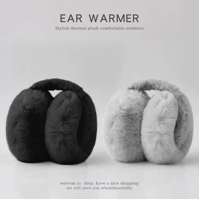 İsti qulaqcıqlar/qulaq örtükləri, qış qulaq qoruyucuları, qatlanan yumşaq, şaxtaya davamlı, şirin, qış üçün qalınlaşdırılmış qulaqcıqlar.