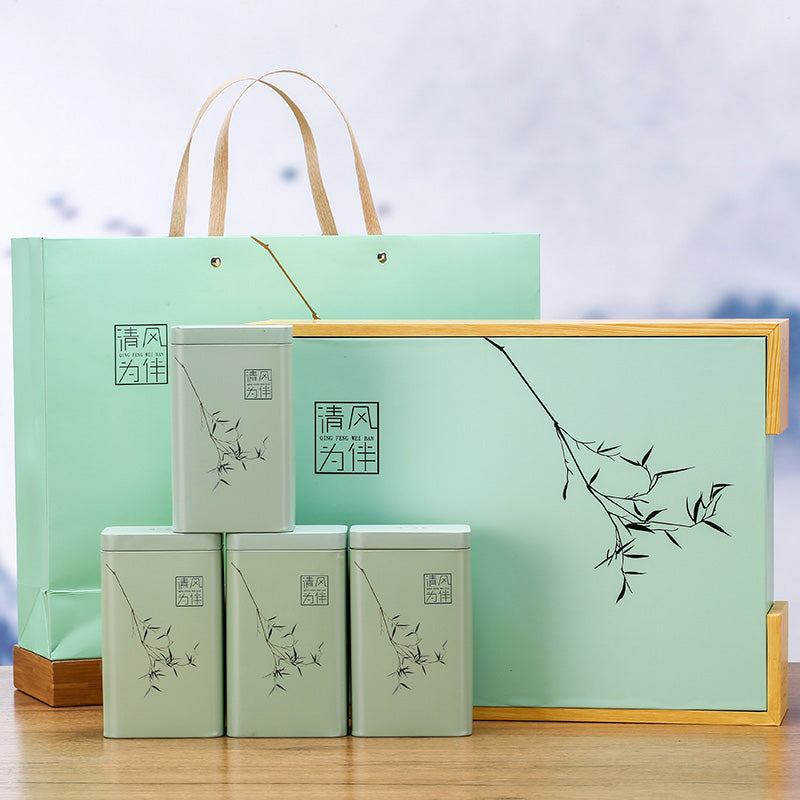 Yüksək səviyyəli çay qablaşdırma boş hədiyyə qutusu yaşıl çay Jinjunmei Biluochun Xinyang Maojian Longjing Anji qalay qutusu Qingfeng