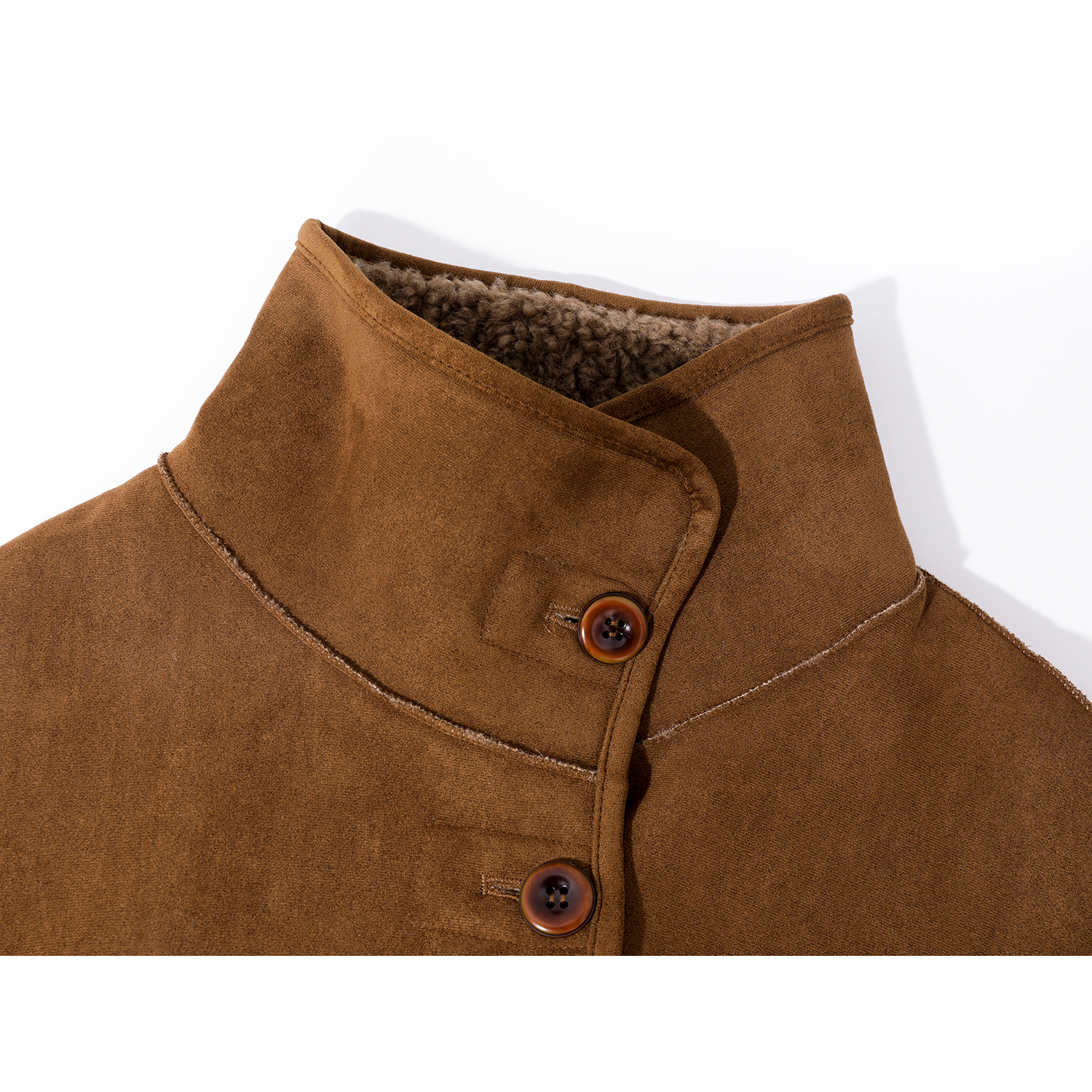 Chorlisa Shearling Qadınlar üçün Orta Uzunluqlu Quzu Yunlu Palto, Qış Retro Dizaynı, Geri Dönən Koreya Üslublu Üst Geyim