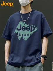 Jeep Jeep American təsadüfi qısaqol köynək kişi yay yeni trend gənclər üçün boş retro tam uyğun top
