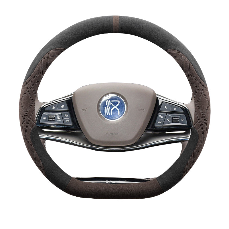 Payız və Qış üçün BYD Han EV/DM/Tang DM/Qin Plus/DM/Song Pro/Plus Sükan Üzlüyü (Zamşa)