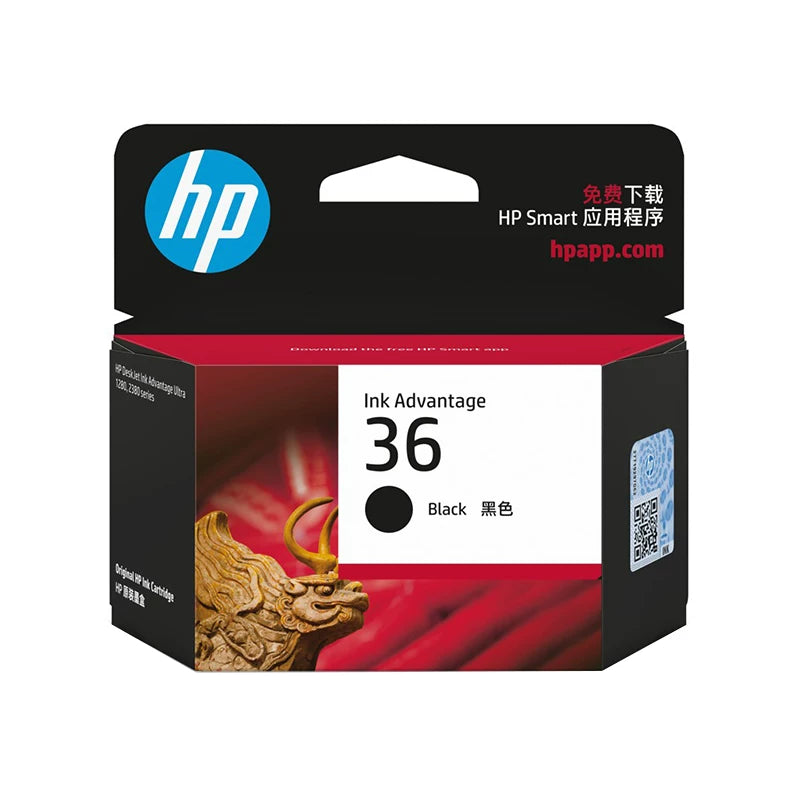 HP HP Print Flagship Store rəsmi orijinal 36 qara mürəkkəb kartrici deskjet2388 2385 2389 2386 1288 1285 1286 1289 printer üçün uyğundur