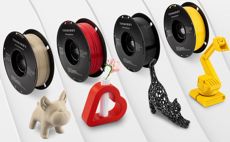Tinmorry: Tianrui PETG-ECO yüksək dayanıqlı 1,75 mm FDM3D printer, 1 KG paket üçün uyğundur