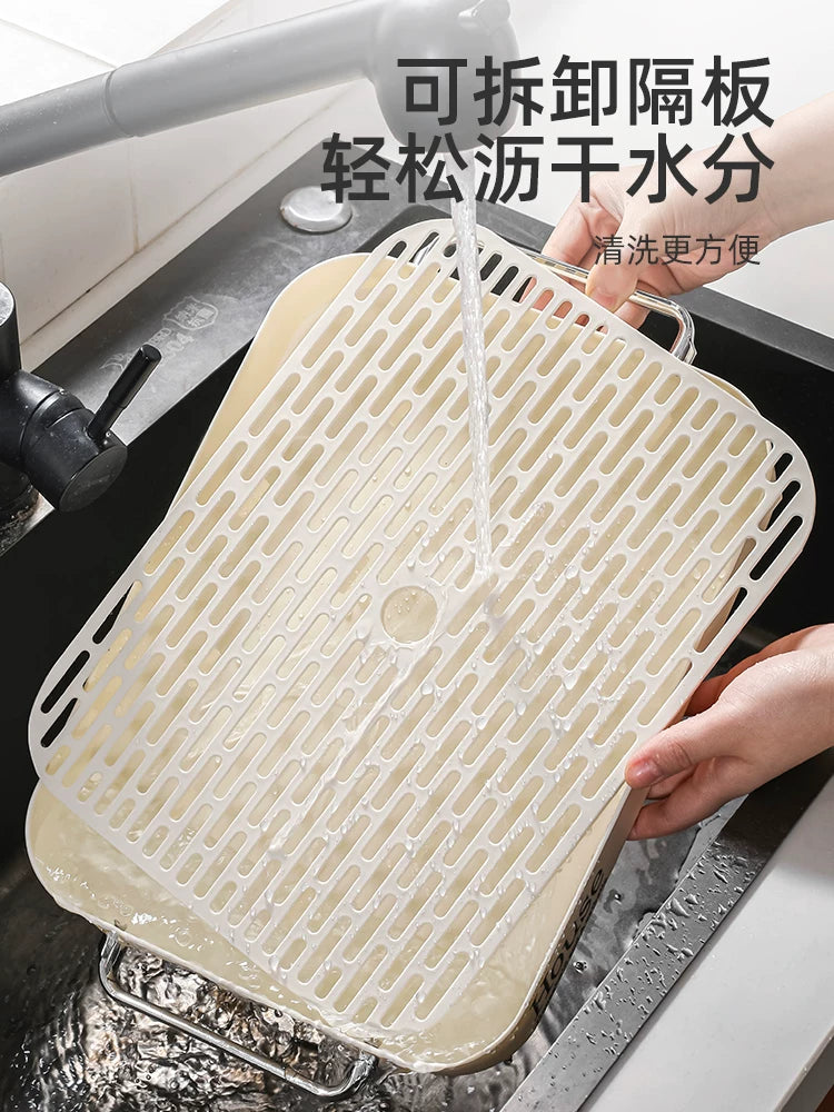 Kawashimaya drenaj qabı məişət su stəkanı drenaj rəfi fincan rəfi düzbucaqlı kubok çay fincanı çay nimçəsi