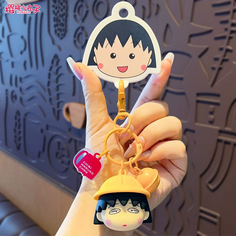 2025 Yeni Orijinal Chibi Maruko-chan Avtomobil Açar Zəncirləri, Sırt Çantası Kulonu, Kukla Oyuncağı, Hədiyyə Açar Zəncirləri