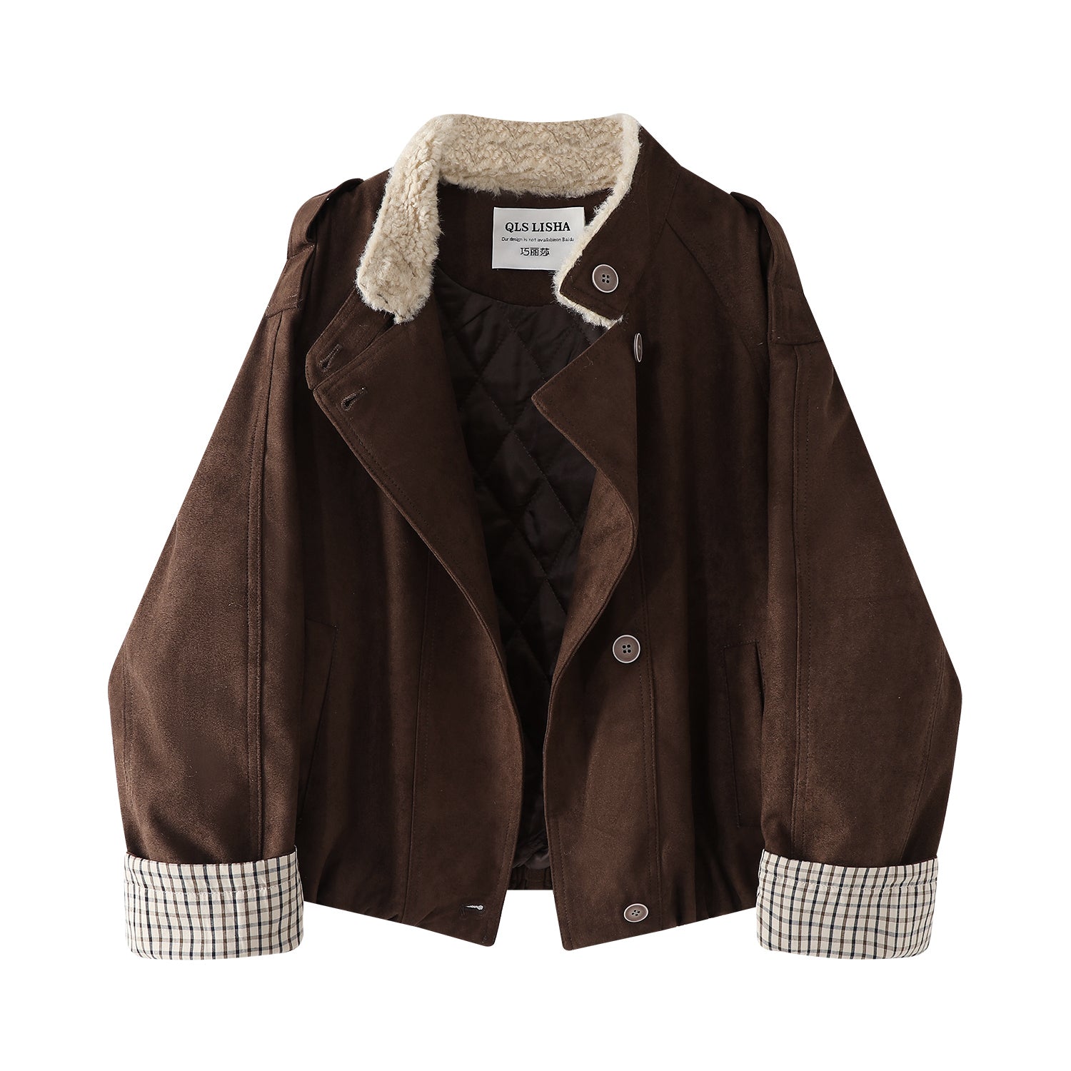 Qiaolişanın yeni payız/qış stili, incə və gözəl qadın paltosu, boş və tənbəl stil, Koreya stili, qalın və çox yönlü pambıq yastıqlı gödəkçə.