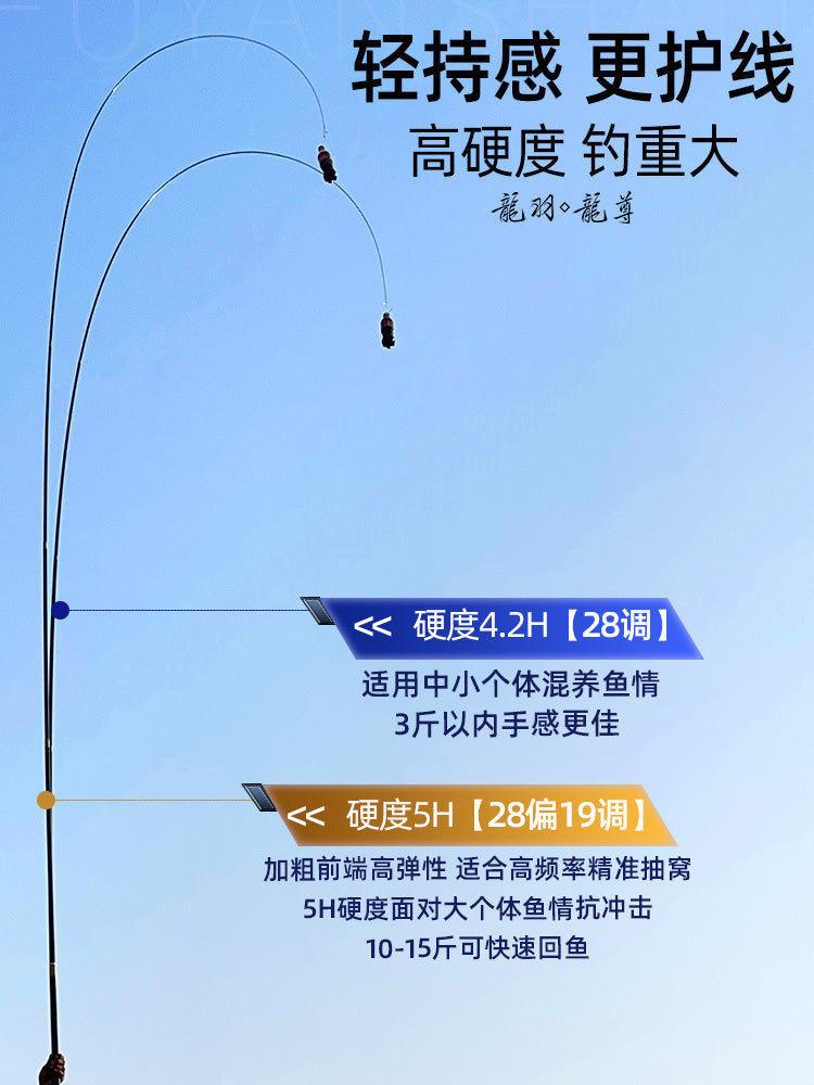 Fuyanshan 2025 marka balıqçı çubuğu yeni yüngül böyük obyekt dirəyi platforması balıqçı çubuğu ultra yüngül ultra sərt balıqçı çubuğu hərtərəfli çubuq