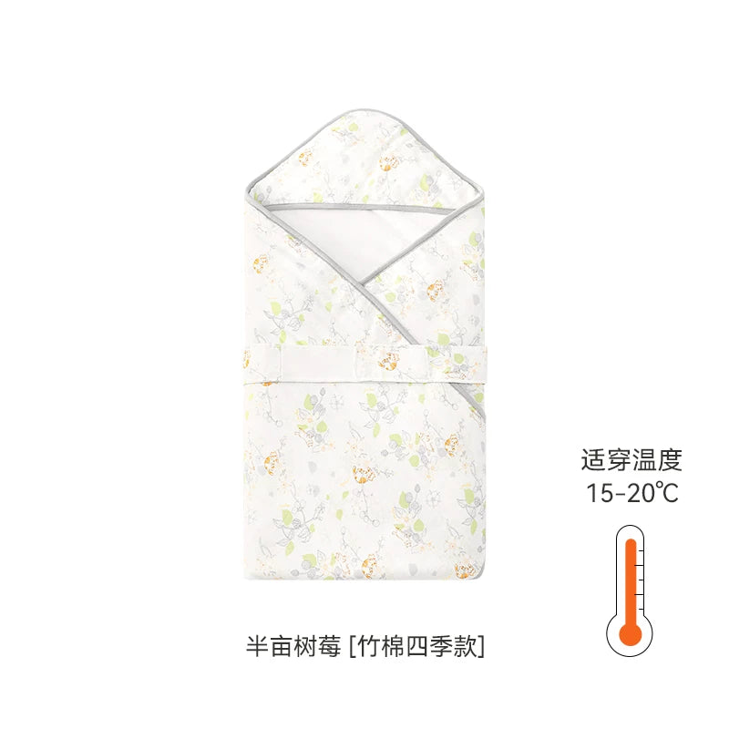 Ying's Körpə Bürünməsi Yorğanı Payız/Qış Üslubunda 5A Antibakterial Yenidoğulmuş Körpə Qış Bürünməsi Yorğanı Qalınlaşdırılmış Temperatur Sabiti Qorxuya Qarşı Bürünmə