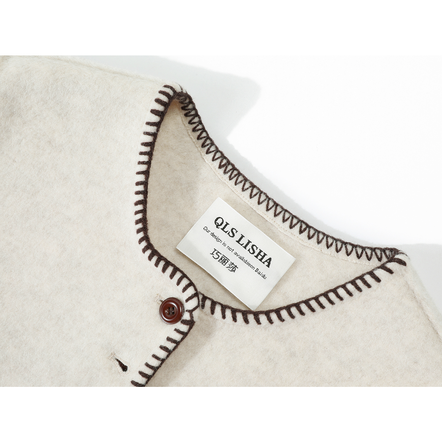 Cholisa Payız/Qış Chanel üslubunda yüksək səviyyəli zərif top 2025 qalınlaşdırılmış isti yun palto