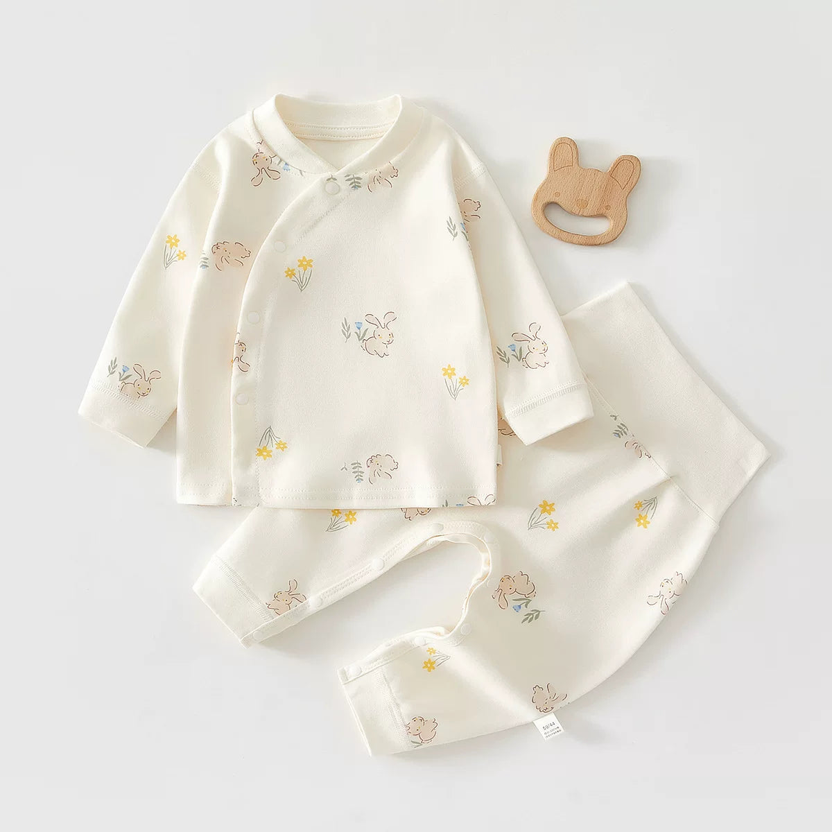 Körpə və yeniyetmələr üçün erkən payız geyimləri, oğlan və qızlar üçün A sinif təmiz pambıqdan yüksək belli pijamalar dəsti