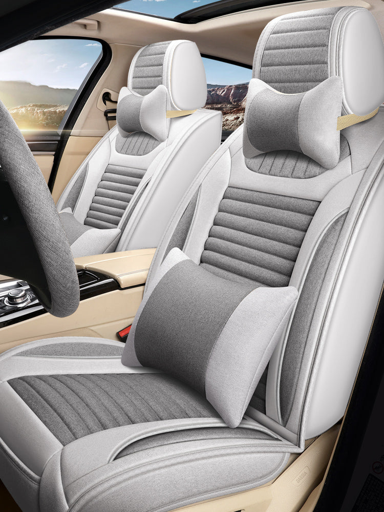 Xüsusi olaraq Dongfeng Nissan Tiida bütün mövsümlər üçün tam örtüklü avtomobil oturacaqları yastıqları və köhnə Nissan Tiida oturacaq üzlükləri (kətan) üçün hazırlanmışdır.