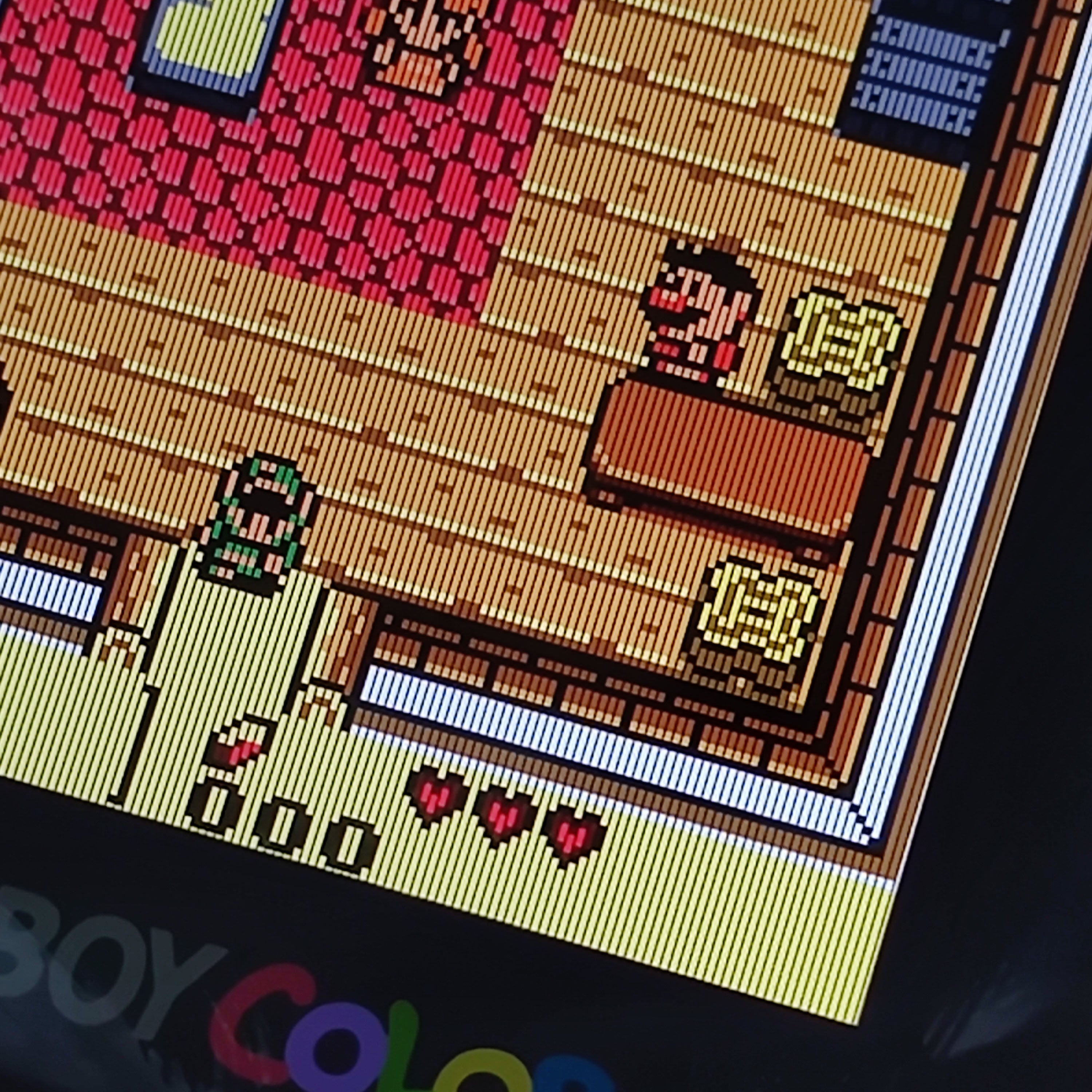 GBC ekranı GBC nöqtə-nöqtə əl konsolu Vurğulanan modifikasiya Gameboy arxa işığı Rəqəmsal rəqs zalı