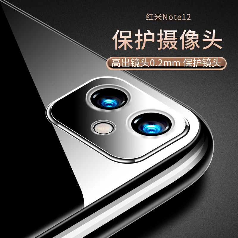 Xiaomi Redmi Note12 üçün uyğundur mobil telefon qutusu Note12Pro şəffaf Note12Pro+ qoruyucu korpus Note12TUrbo düşməyə qarşı note12TPro silikon hər şey daxil yumşaq örtük sadə