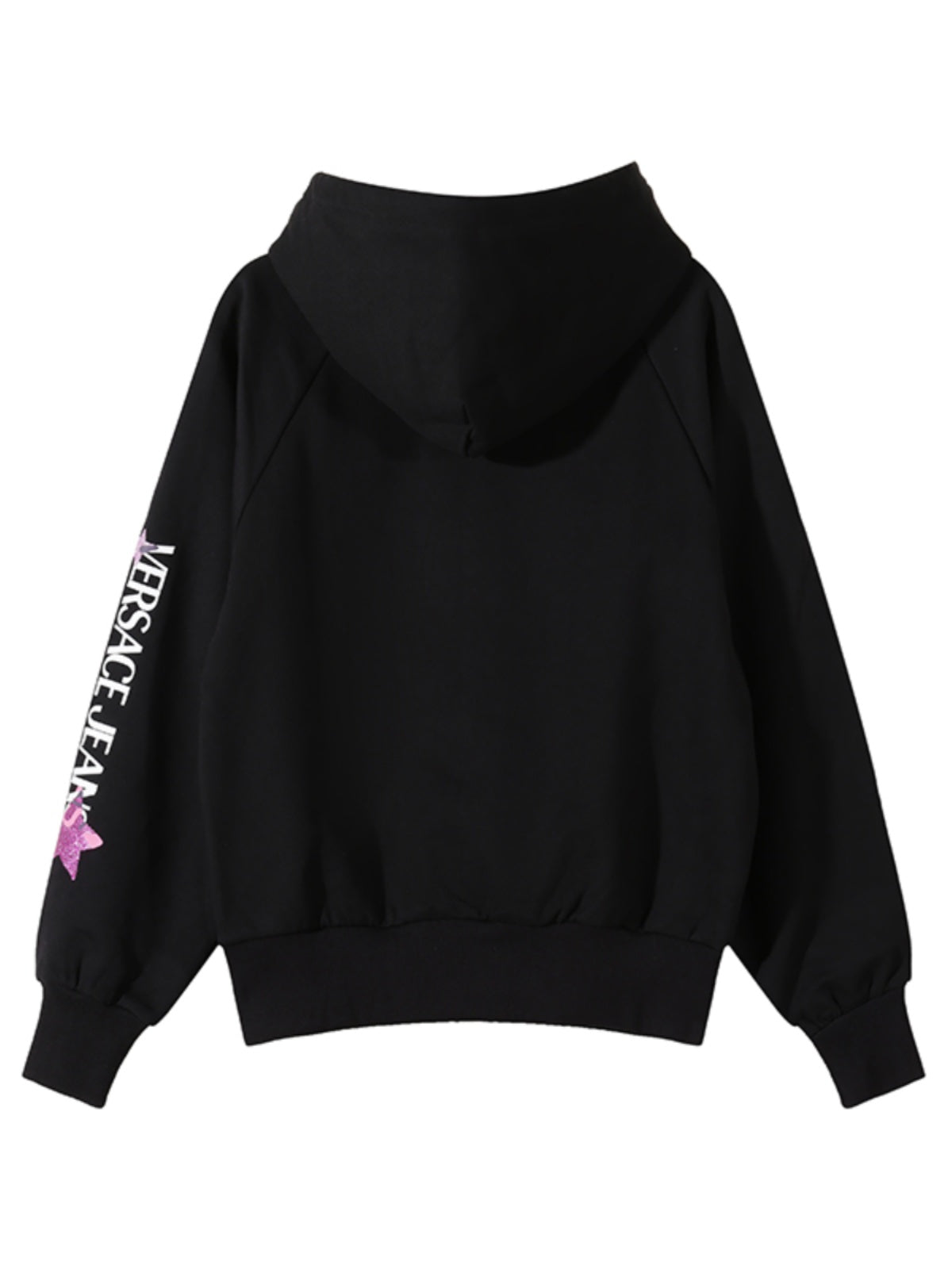 Versace VJC Women's Cotton Logo Star Hooded Long Sleeve Sweater 75HAIT20 CF06T