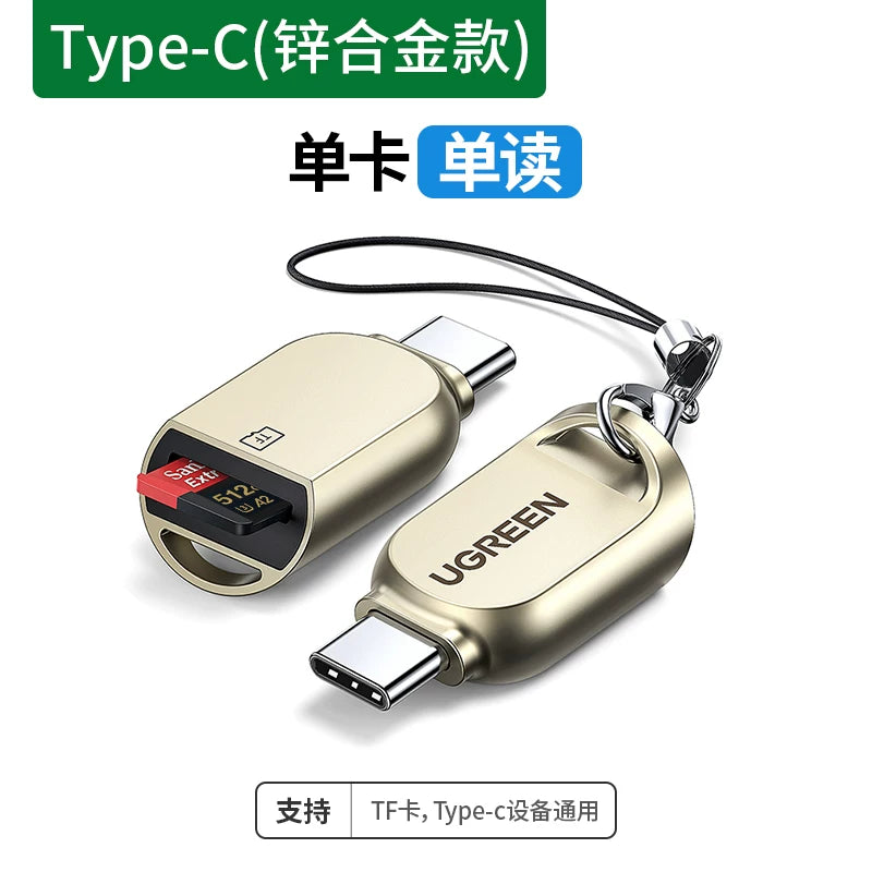Greenlink typec Android mobil telefonu yüksək sürətli kart oxuyucusu USB3.0 avtomobil ikili təyinatlı TF kartı kiçik SD yaddaş OTG çox funksiyalı mini U disk konvertasiyası planşet noutbukları üçün uyğundur