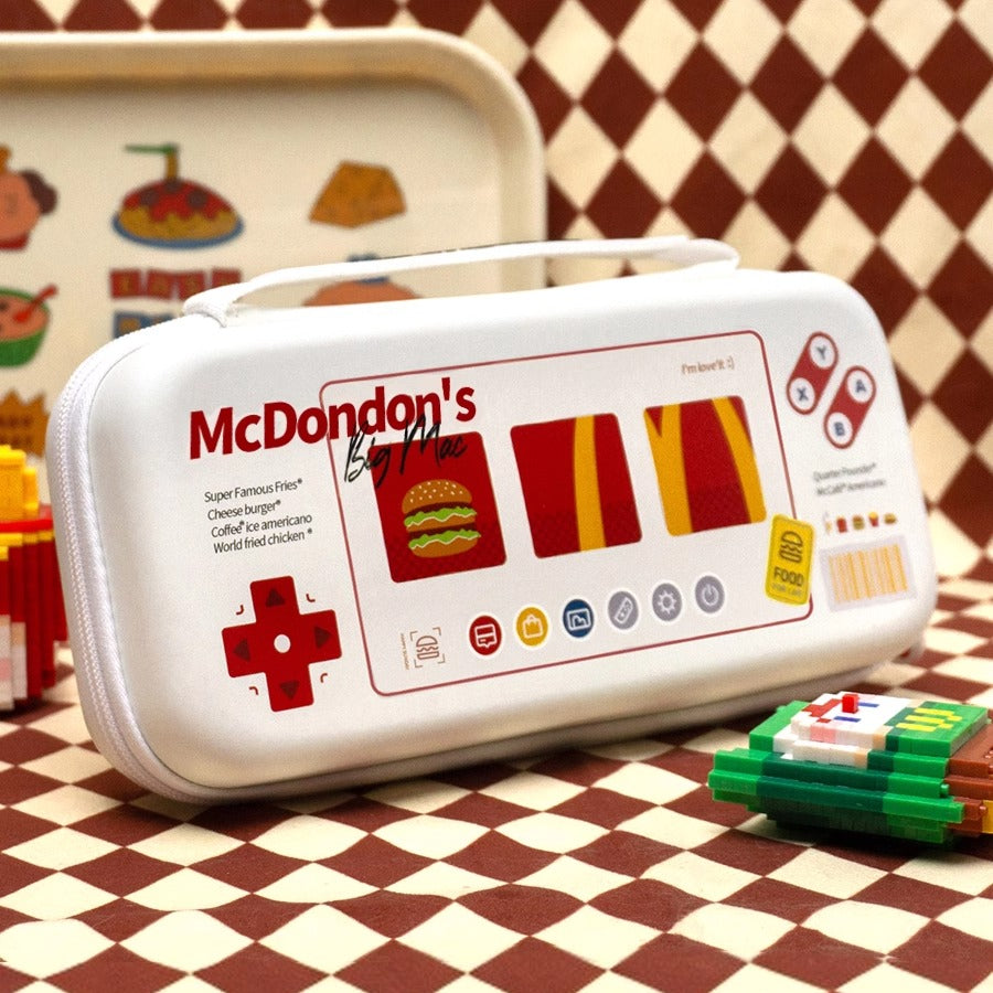 Orijinal burger qızartması switch2 qoruyucu qutu, keçidli qoruyucu qutu NS2 yumşaq və sərt qabıqlı Nintendo