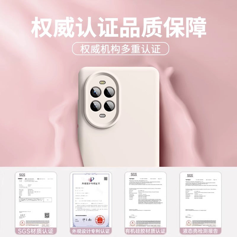 Huawei nova14pro üçün uyğundur mobil telefon qutusu yeni 14ultra maye yumşaq silikon 13pro lens hər şey daxil 2 sadə düz rəng 11 yüksək səviyyəli super gözəl görünüşlü qabıq kişi və qadın yıxılmağa qarşı qoruyucu örtük BC