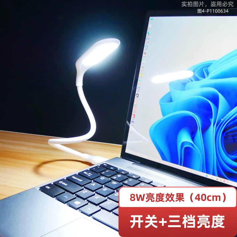 Noutbuk klaviatura işığı USB işığı göz mühafizəsi masa lampası enerji bankı mini super parlaq parlaq tələbə LED gecə işığı