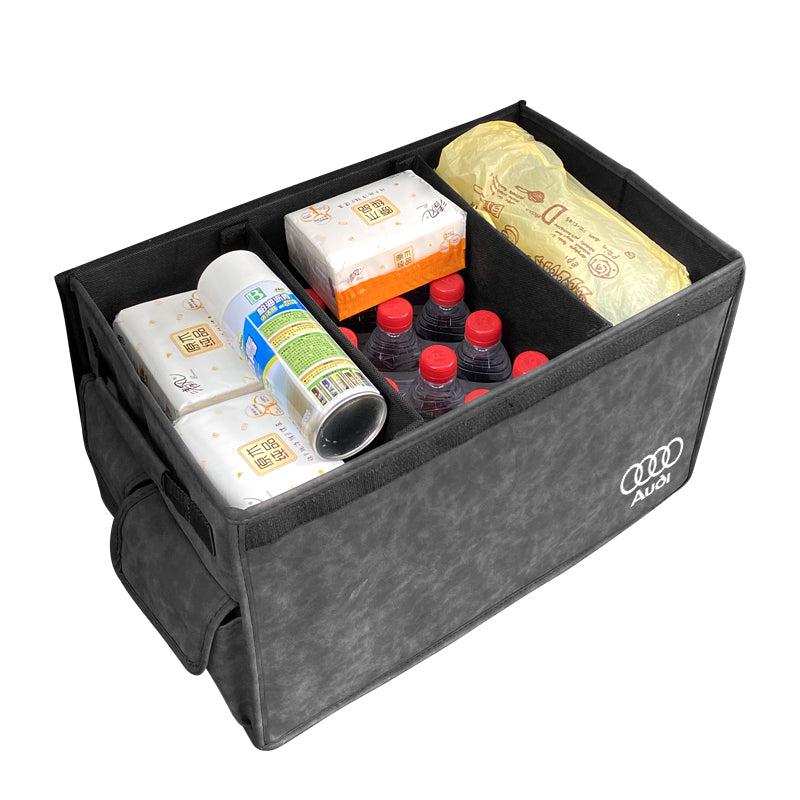 Audi ilə uyğun qatlanan baqaj saxlama qutusu, A6L, Q7, Q5L, A4L, Q3 üçün avtomobil daxili aksesuarlarının modifikasiyası