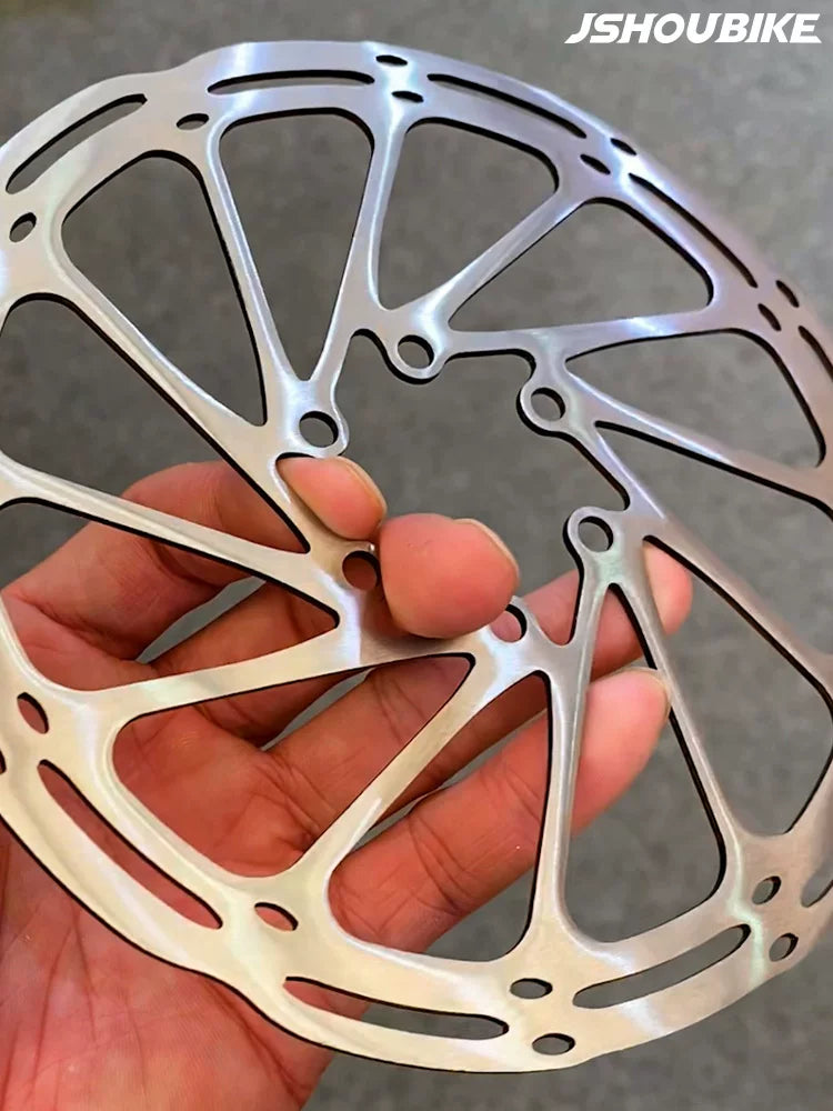 Dağ velosipedi üçün e-velosiped əyləc diski, 140mm x 160mm x 180mm x 203 mərkəz xətti, G3 cilalanmış disk əyləci.