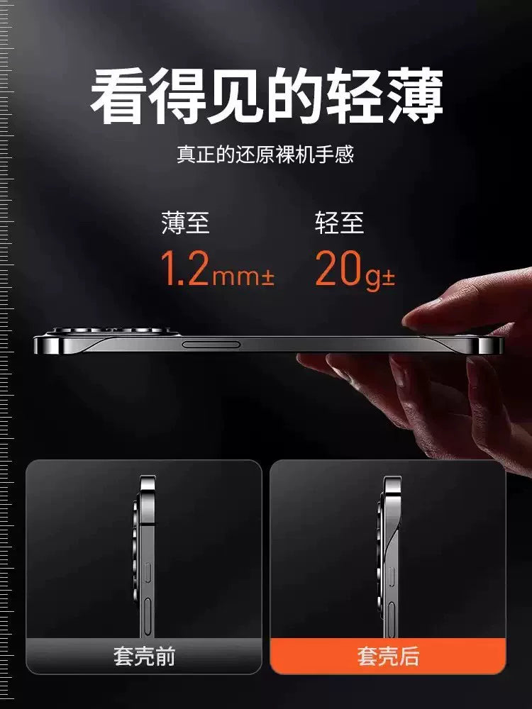 Duyu Apple 16promax mobil telefon qutusu üçün uyğundur yeni iPhone17 şəffaf yüksək səviyyəli qadın ip14 düşməyə qarşı lens hər şey daxil üstəgəl qoruyucu çanta pm yüksək səviyyəli kişi por haşiyəsiz yarım paket 13