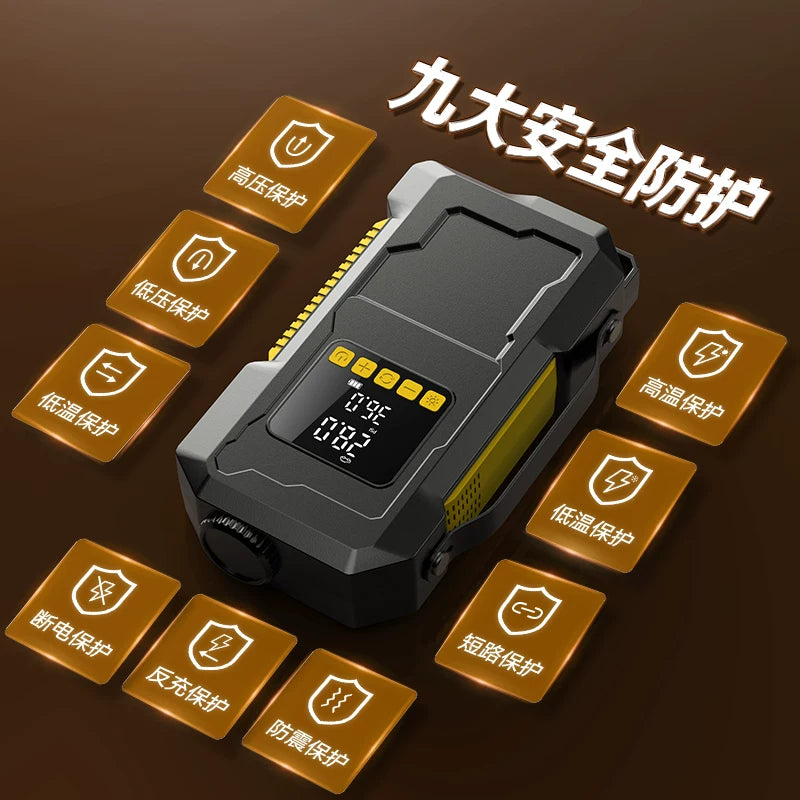 Zhigao Avtomobil Təcili Başlanğıc, Avtomobil Hava Nasosu Hamısı Birdə, Ehtiyat Batareya Jumperi, Enerji Bankı