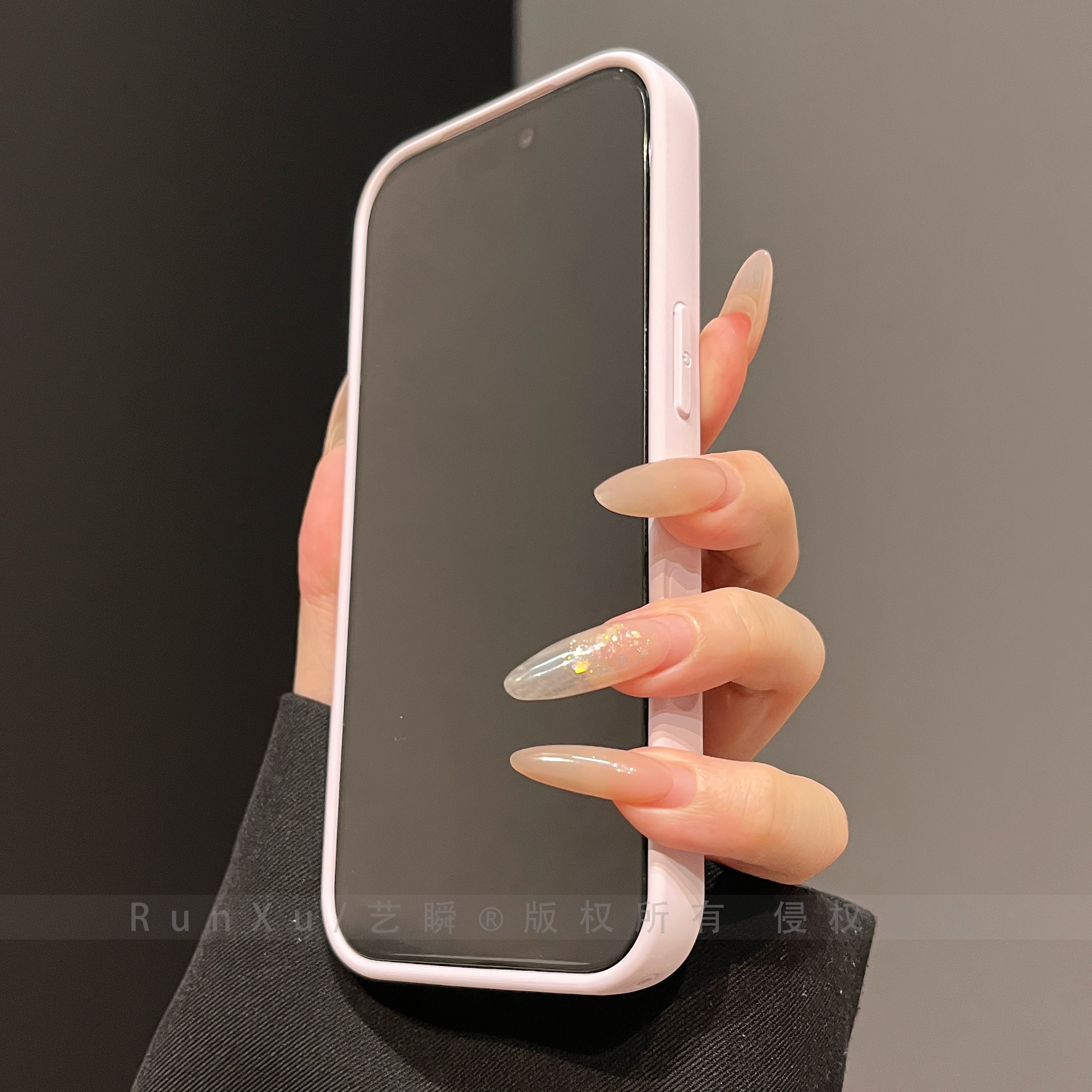 Tutqun gümüşü zərif AG tutqun dəri Apple 17ProMax mobil telefon qutusu iPhone16pro yeni 360° fırlanan stend 14 böyük pəncərə 13 hər şey daxil obyektiv filmi 15 qoruyucu örtük