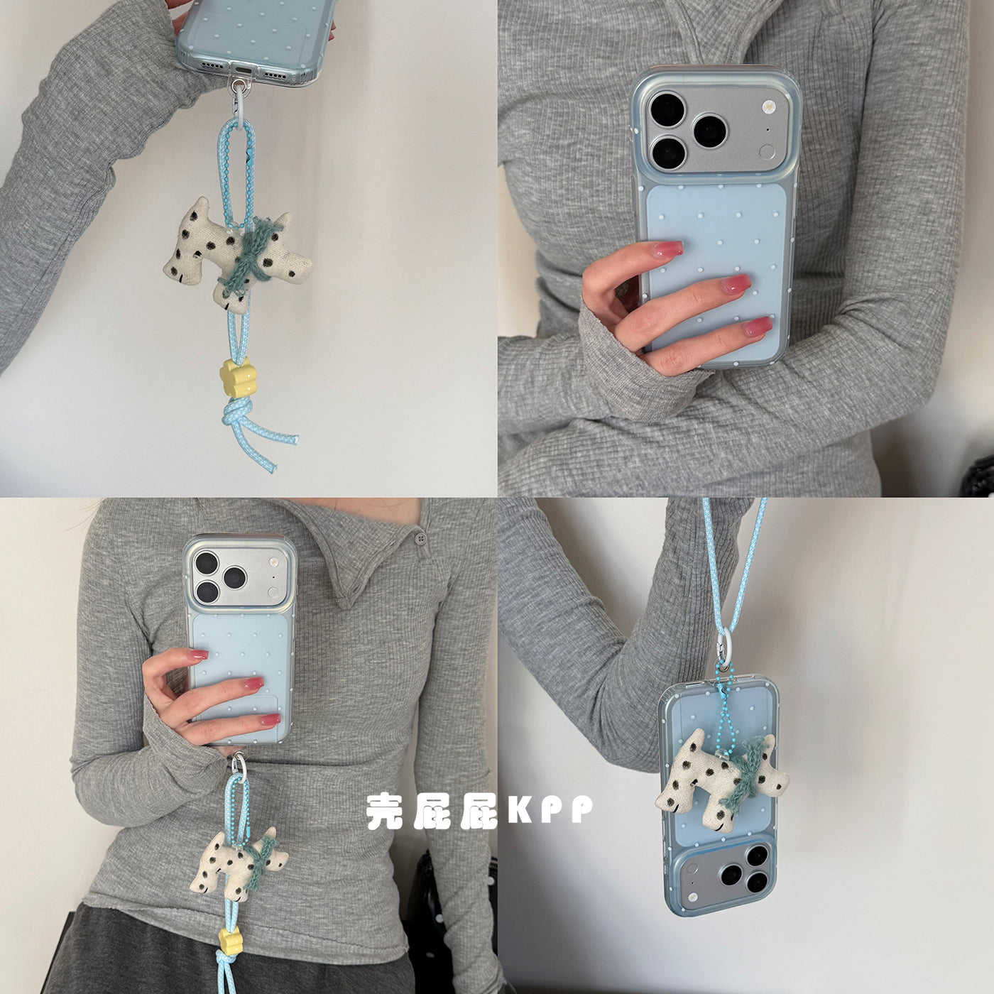 Shell butt KPP yarımkeçirici dalğa nöqtəsi sevimli cizgi filmi asqı ins15 17pro Apple 17ProMax mobil telefon qutusu iPhone16/17 yeni 16Promax qoruyucu örtük 15pro yumşaq