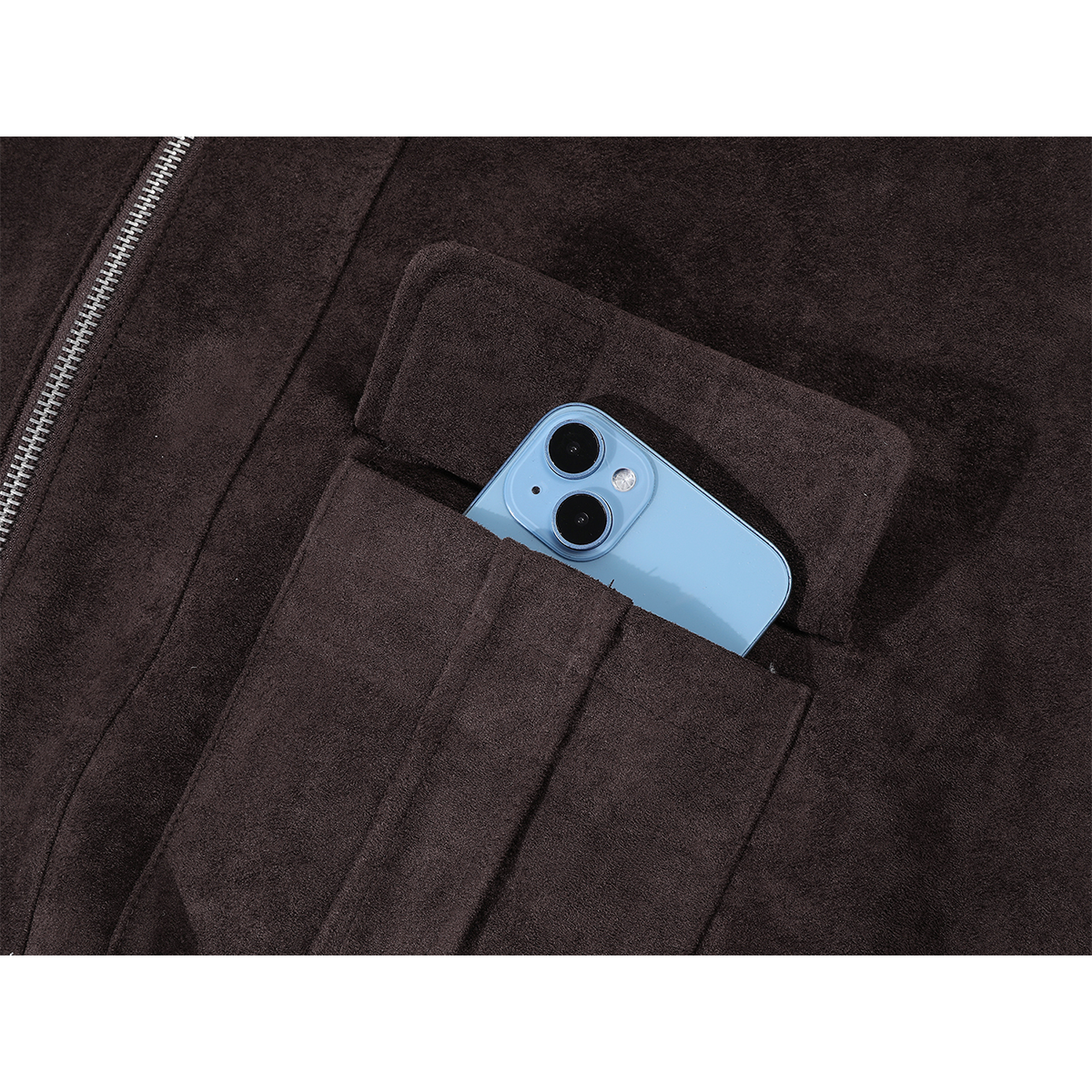 Chalisa Qadınlar üçün Yüksək Səviyyəli Retro Süet Gödəkçə, Payız Amerika Üslubunda Yaxa Rəngli Blok Yamaqlı Gödəkçə, Gündəlik Top