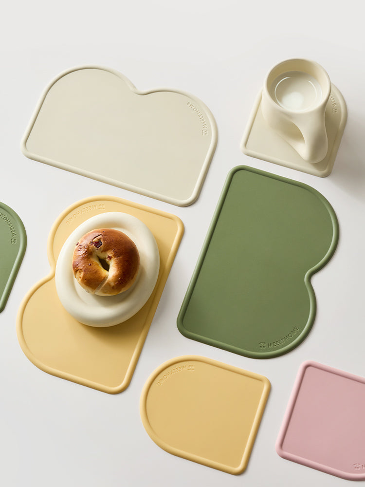 Mili Fengwu silikon kiçik placemat suya və yağa davamlı ibtidai məktəb masası mat qab və boşqab izolyasiya mat pet pişik placemat