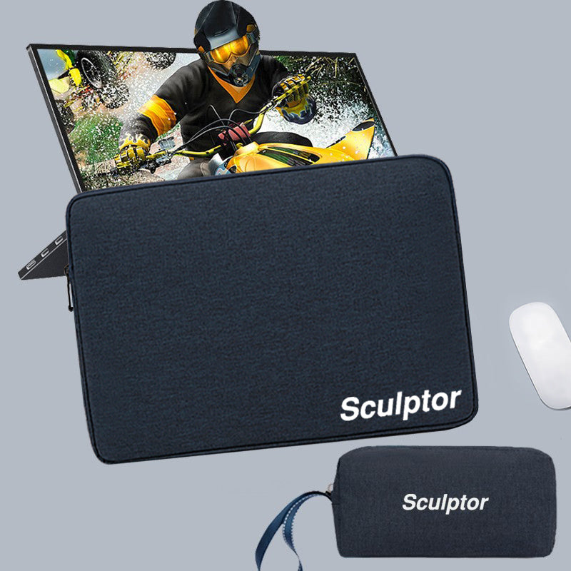 Portativ monitor heykəltəraş layner çantası 14/15.6/15.8/16/18/18.5 düymlük qoruyucu qol çantası kompüter ekranı saxlama çantası