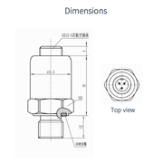 Təzyiq ötürücüsü Təzyiq sensoru4-20ma/0.5-4.5vSu nasosu