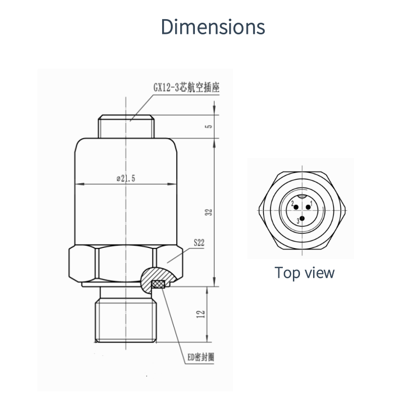Təzyiq ötürücüsü Təzyiq sensoru4-20ma/0.5-4.5vSu nasosu