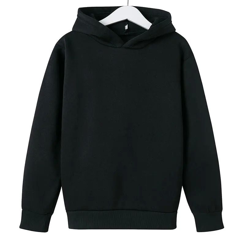 Bahar Payız Uşaq Geyimləri Solid Rəngli Hoodie Oğlan Qız